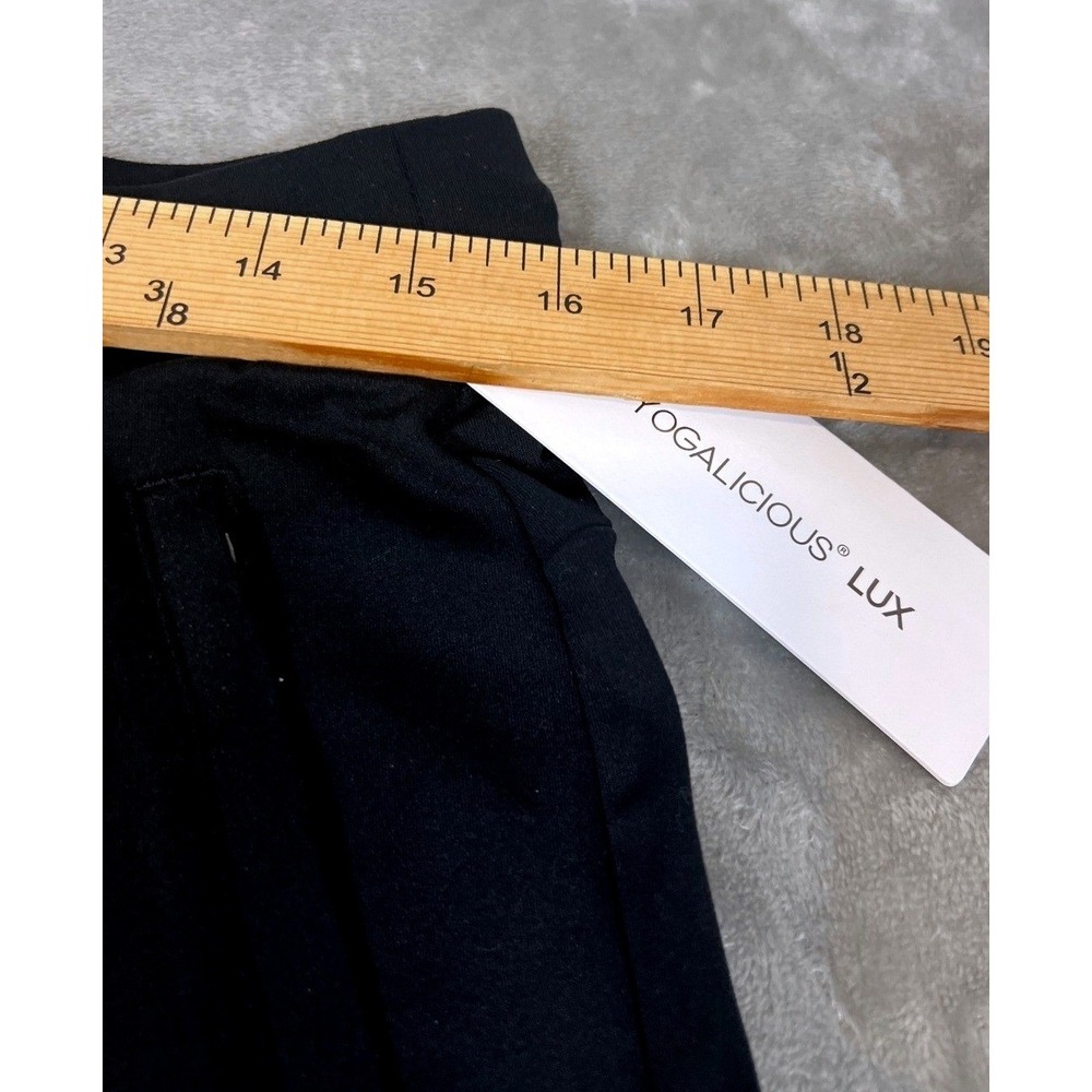 Yogalicious Lux Ave Joggers Womens Lge Blk High Rise Ultra Soft Athleisure NWT - Picture 12 of 13
